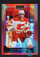 2021-22 O-Pee-Chee Platinum Red Prism #126 Sean Monahan 089/199
